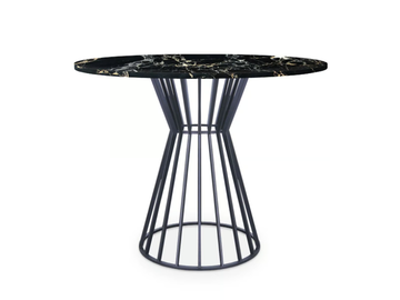 BASKET METAL - Round HPL table by 5A Design - view 2